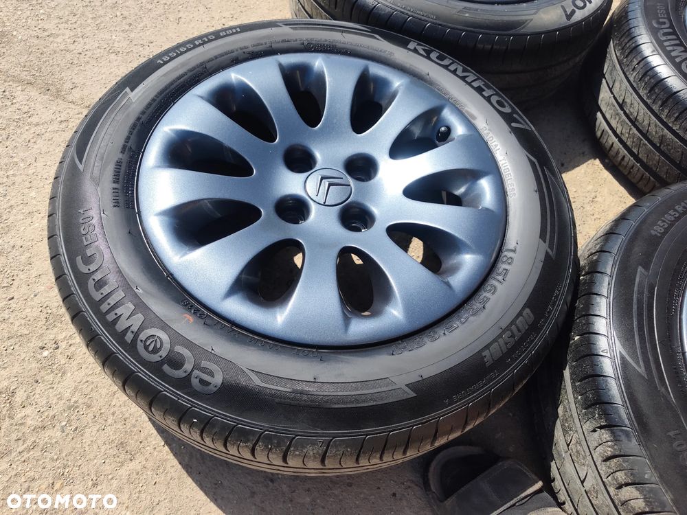 4x108 Felgi Aluminiowe Alufelgi Oryginalne 15 Koła Letnie lato CITROEN BERLINGO C3 III 3 C3 Picasso Pluriel C5 C6 Elysee Xsara Picasso Xantia PEUGEOT 016 207 208 301 306 406 PARTNER 6,5mm Legnica ALU-RAD 185/65 - 3