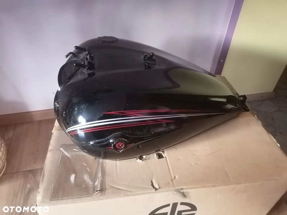 EU Zbiornik Bak Kawasaki VN 900 Vulcan Silvertail CZARNY LUB POMARAŃCZOWY - 4