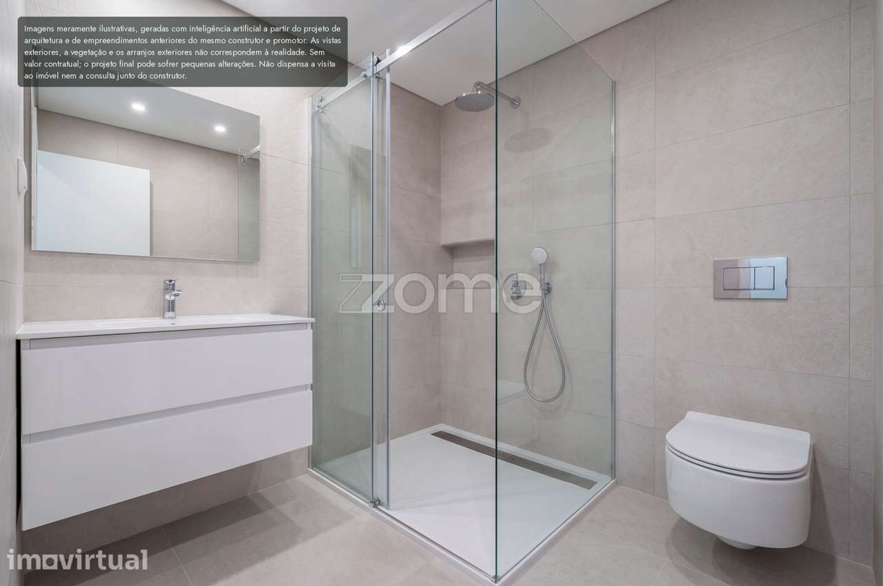 T2 com jardim exclusivo e piscina em condomínio de 6 frações, Famõe... - Grande imagem: 4/35