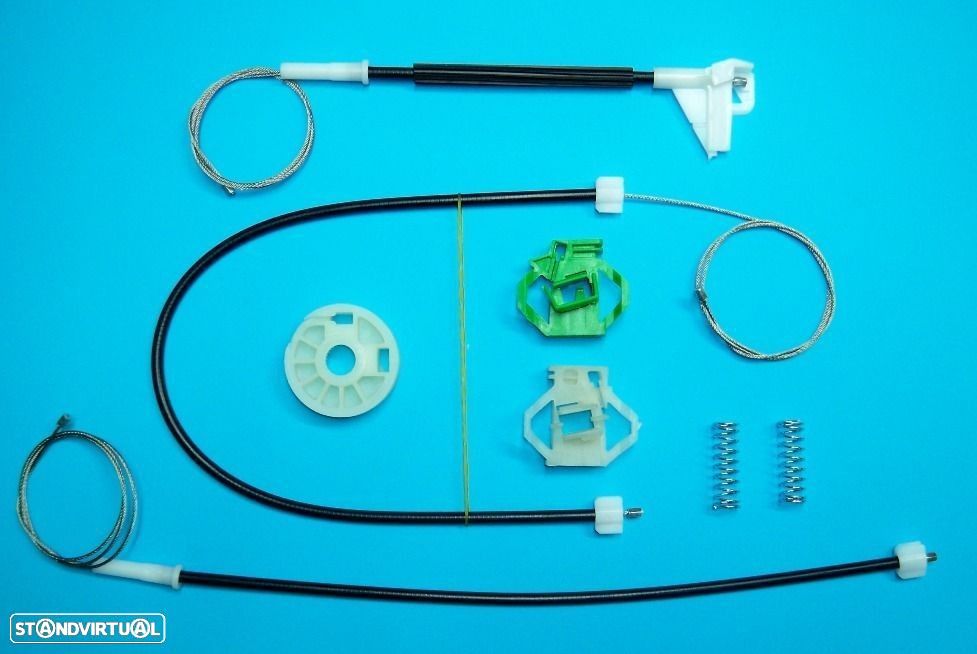 Kit  reparação elevador dos vidros Vw Polo Variant frente - 1