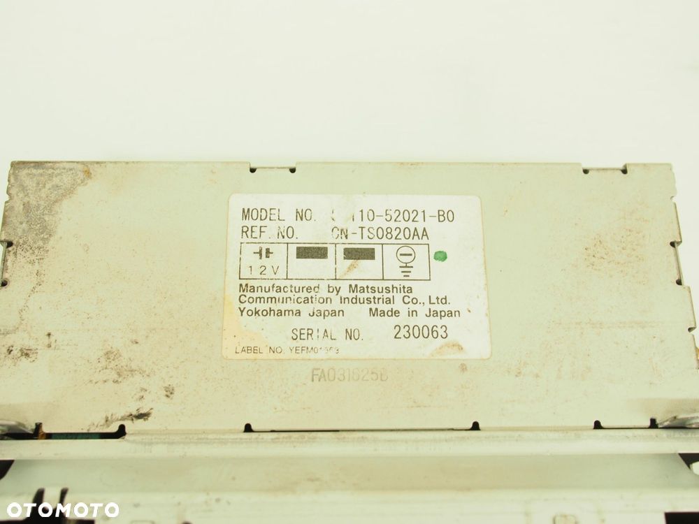 RADIO KASETA  TOYOTA YARIS I 8612052021 - 12