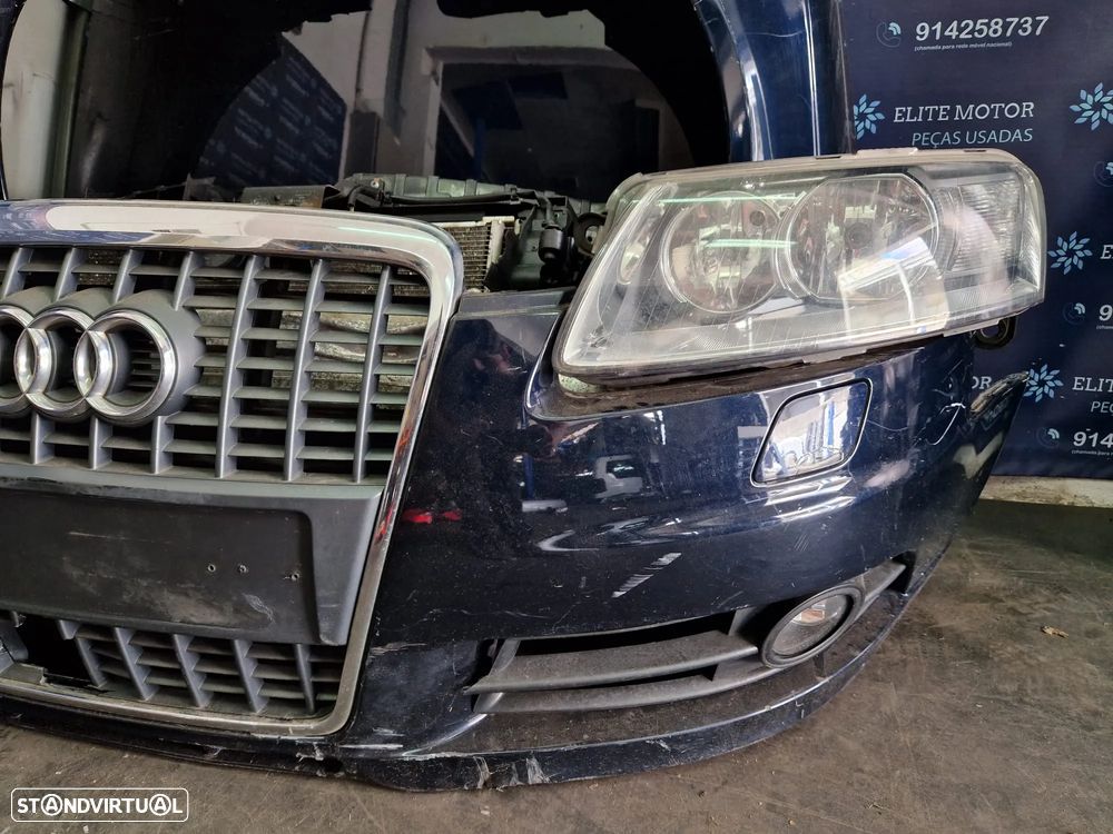 Frente completa usada AUDI A6 C6 S-LINE TDI capot parachoques guardalamas oticas radiadores SLINE - 5