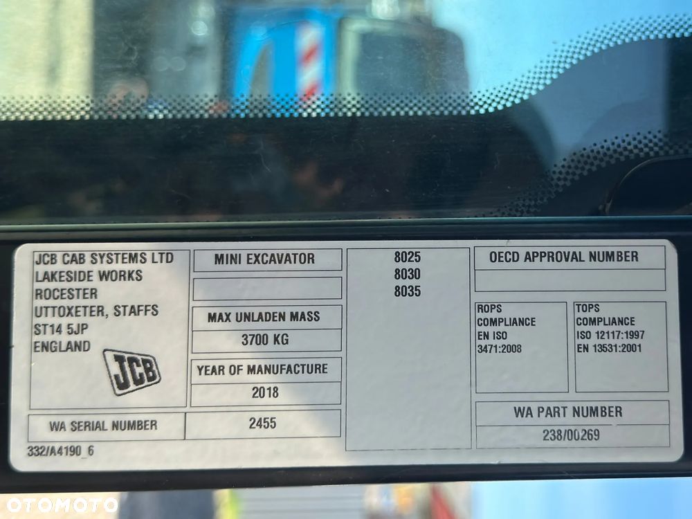 JCB 8035ZT * Koparka gąsienicowa * STAN BDB - 7