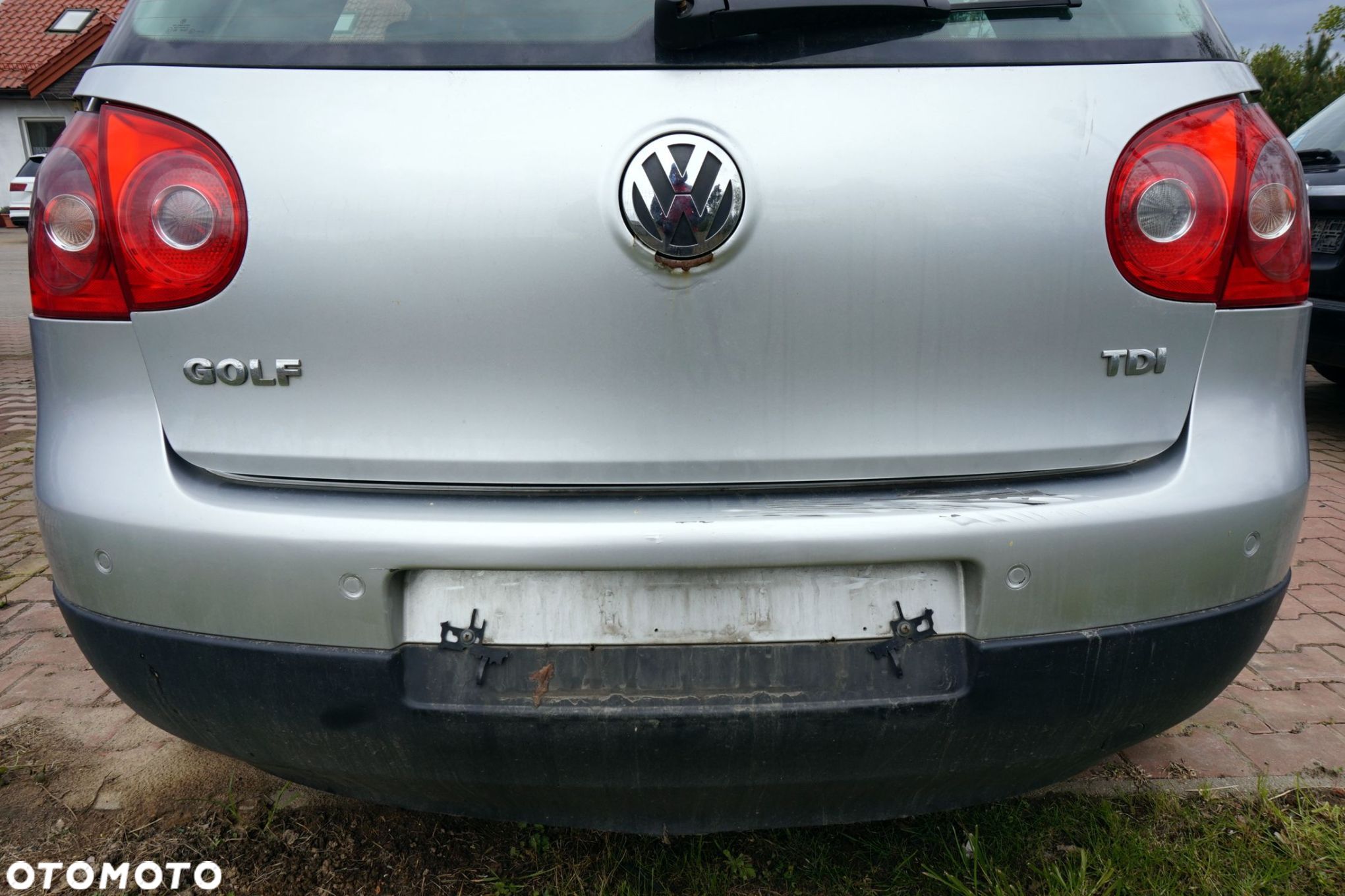 ZDERZAK TYLNY PDC GOLF V 5D HB LA7W  SREBRNY VOLKSWAGEN 2003-2009 - 1