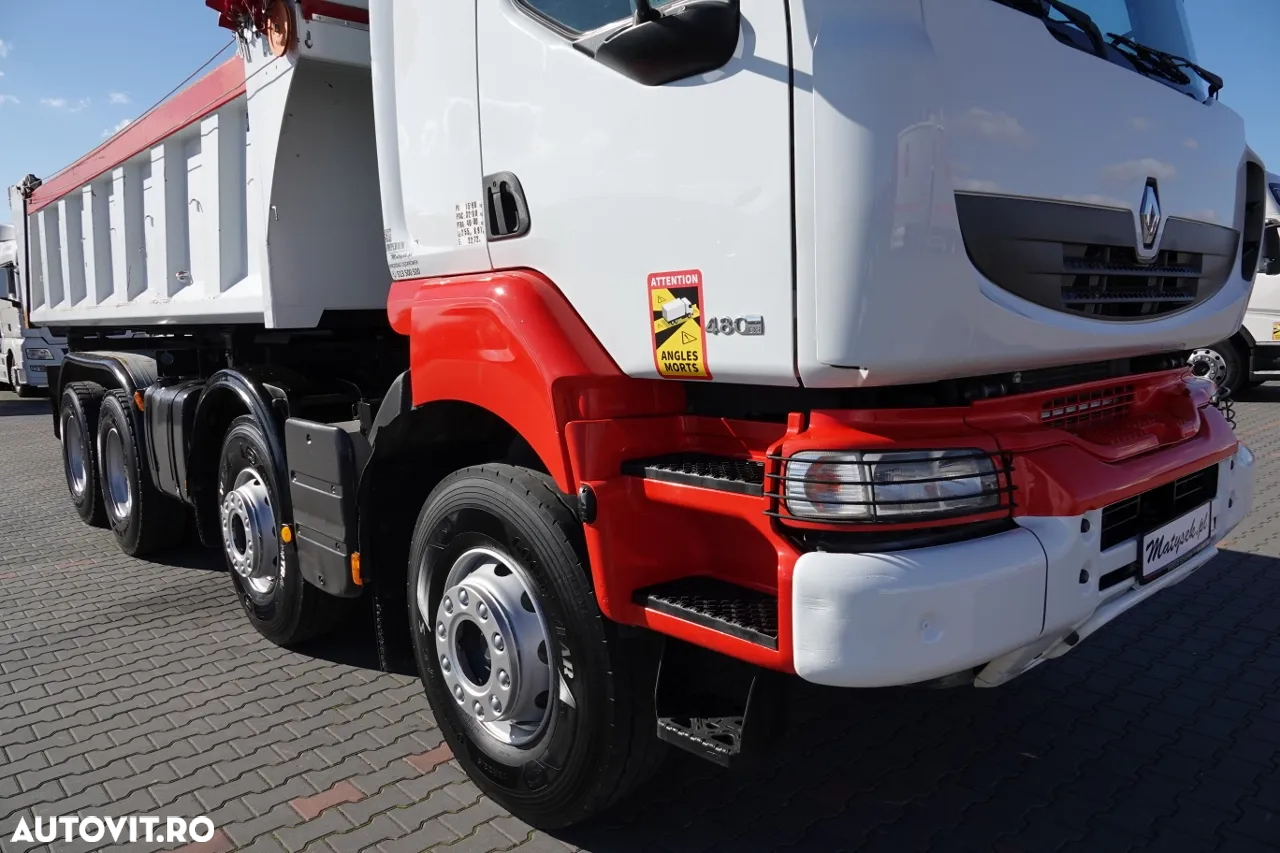 Renault KERAX 480 / 8x4 / TIPPER / HYDROBRA / HYDROKLAPA / BORDMATIC / AUTOMATIC - 14