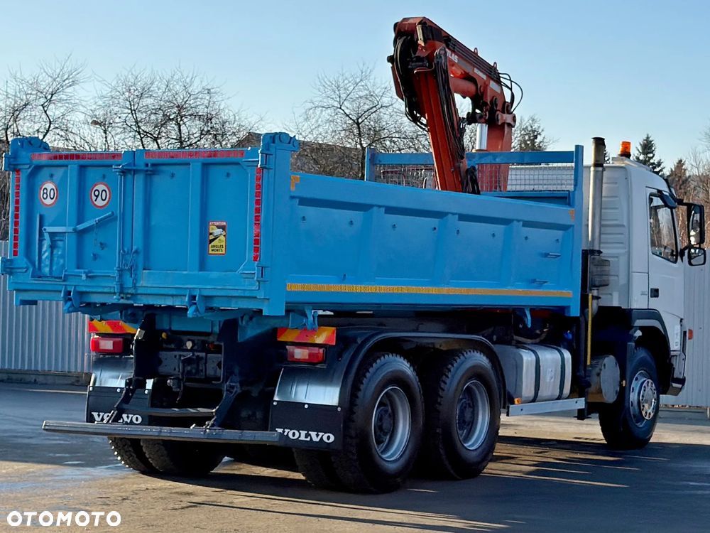 Volvo FM 380 * WYWROTKA 5,10m + ATLAS TEREX 135.2ME - A2 + PILOT * STAN BDB - 5