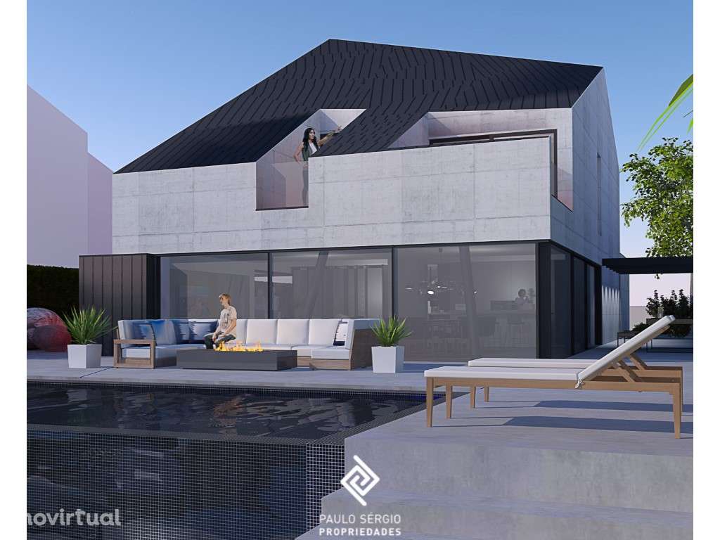 Moradia T4 a 700 metros da praia em Miramar - Grande imagem: 4/18