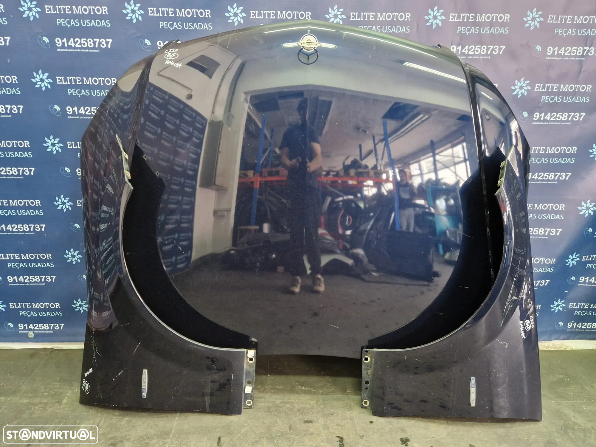 Frente completa usada MERCEDES CLASS C W204 FACELIFT FASE 2 CDI parachoques oticas capot guardalamas reforço - 12