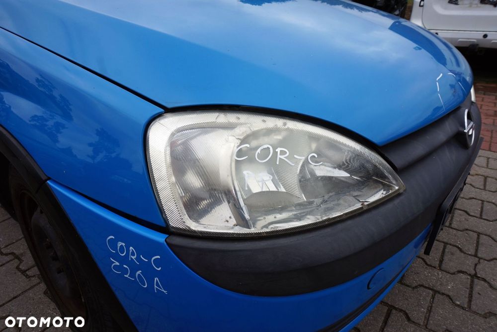 MASKA ZDERZAK BŁOTNIKI LAMPY CORSA C III Z20A  OPEL 1999-2003 NIEBIESKI PRZÓD KOMPLETNY - 28