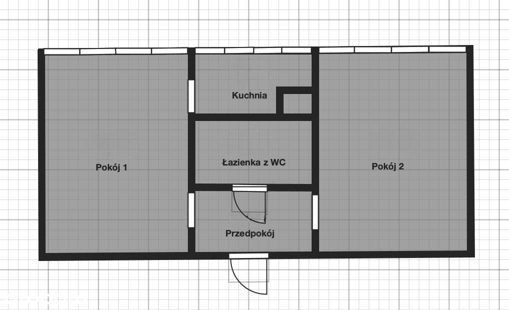 BEZPOŚREDNIO - 2 pokoje + osobna kuchnia | 37 m² | Łódź Żubardź