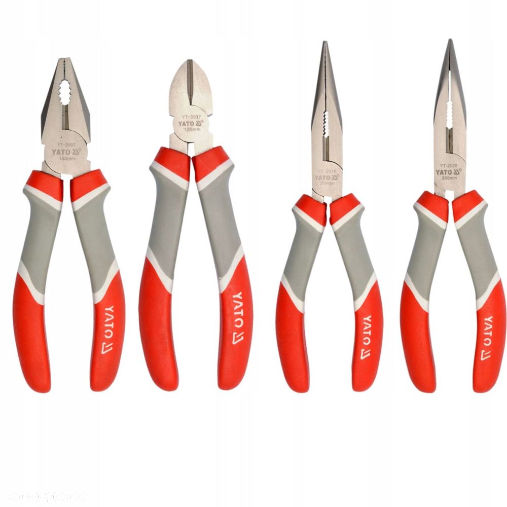 ZESTAW SZCZYPIEC szczypce 160 mm 4 sztuki YATO DIN