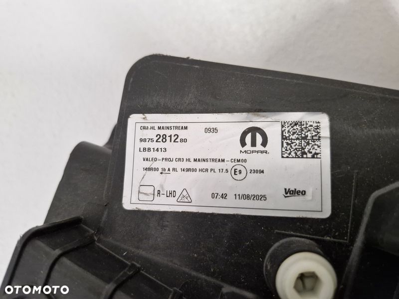 CITROEN C5 AIRCROSS e-C5 LAMPA REFLEKTOR PRAWY PRZÓD EU LED 9875281280 - 7