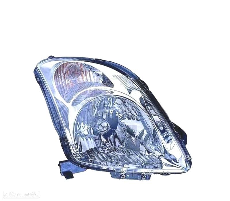 FAROL OPTICA DIREITA PARA SUZUKI SWIFT 05-10 CROMADO - 1
