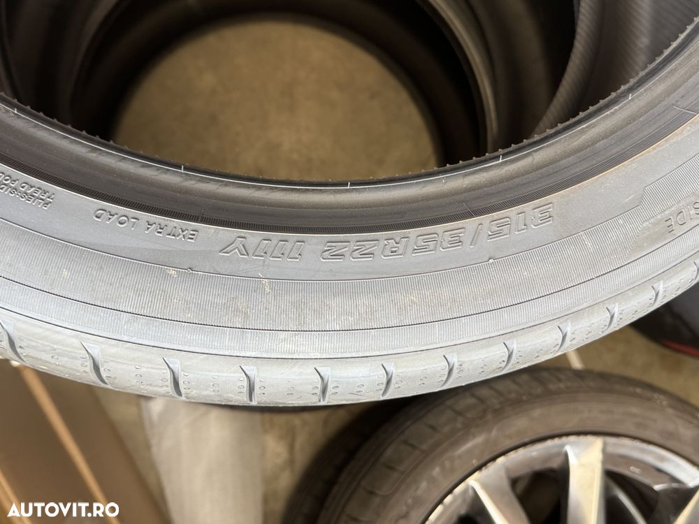 Vând set anvelope 275/40/22-315/35/22 Yokohama de vară noi - 3