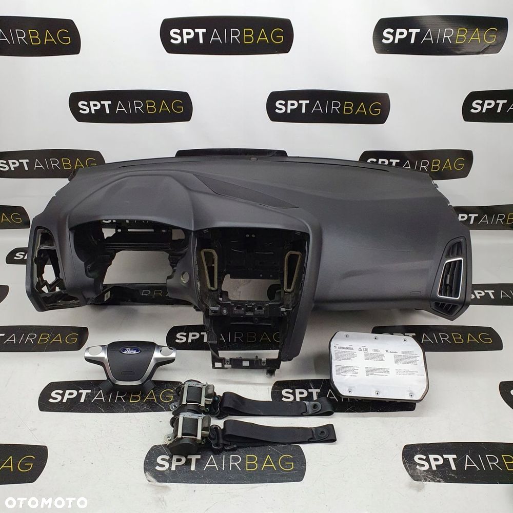 FOCUS MK3 3 III KOKPIT DESKA KONSOLA PULPIT PODUSZKA AIRBAG AIR BAG PASY KIT SET - 1