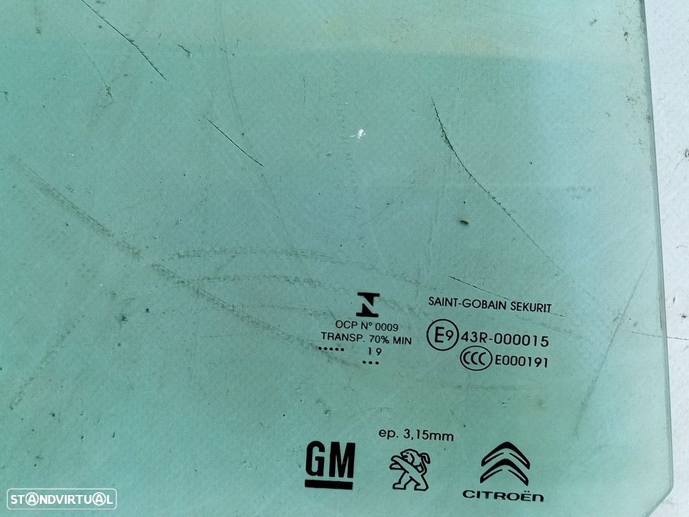 Vidro porta frente direita PEUGEOT Partner (K9) - 2