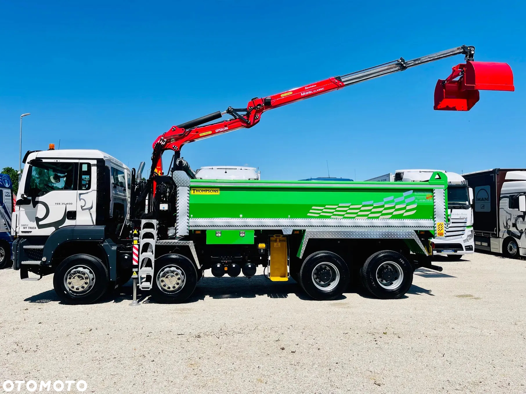 MAN MAN TGS TGX 35.400 // 8x4 // E5 // wywrotka kiper + HDS z czerpakiem / - 3