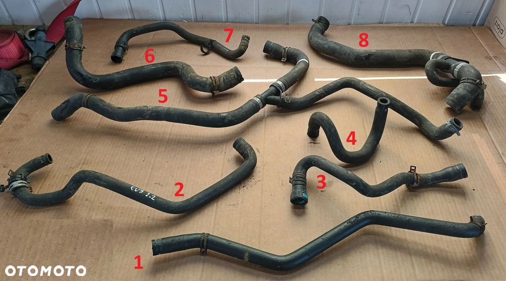 Transit Custom rura wody nagrzewnicy wąż 2,2TDCI Tourneo Ford