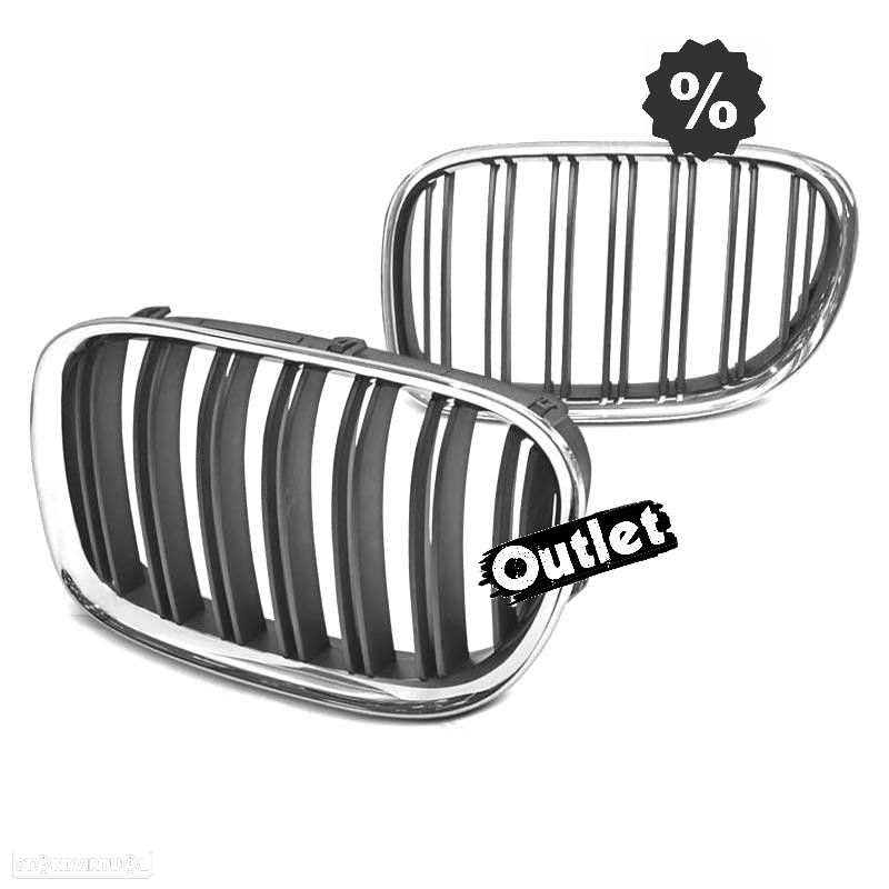 R148455C1 GRELHA FRONTAL BMW SERIE 7 F01 09-15 LOOK M CROMADO - 8