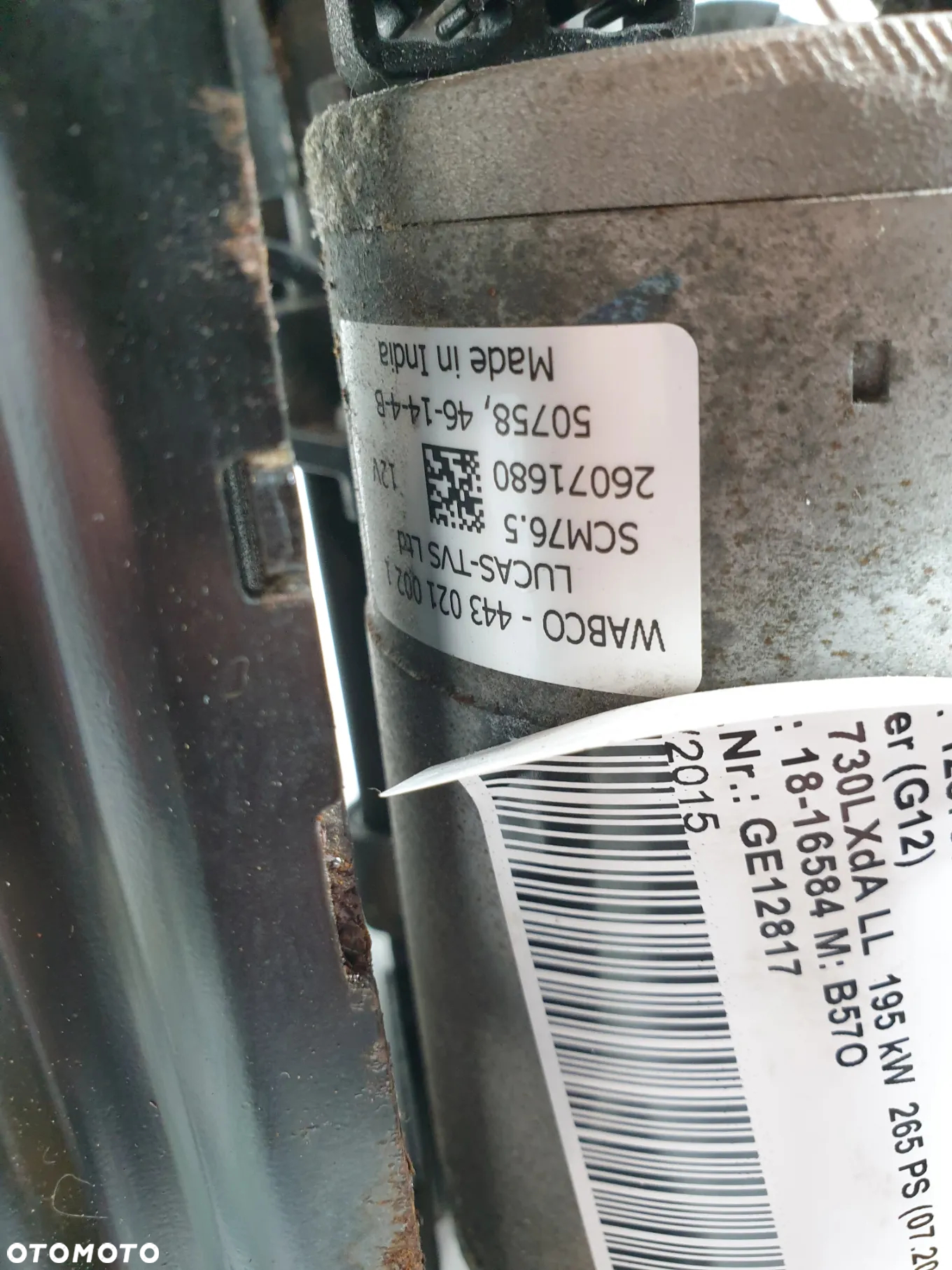 BMW G11 G12 POMPA NIWO KOMPRESOR ZAWIESZENIA WABCO  6861882  POTESTOWA MINIMALNY PRZEBIEG - 12