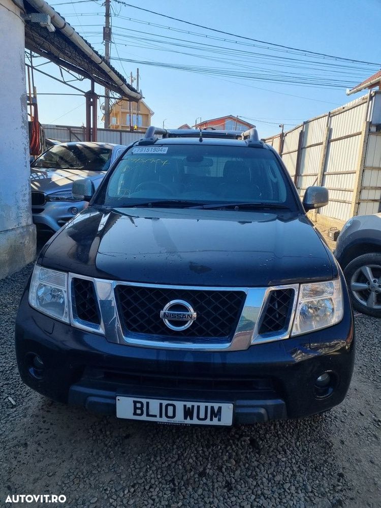 Bara fata Nissan Navara D40 Facelift 2006 - 2010 NEGRU GNO BLACK (1187) model cu ... - 6