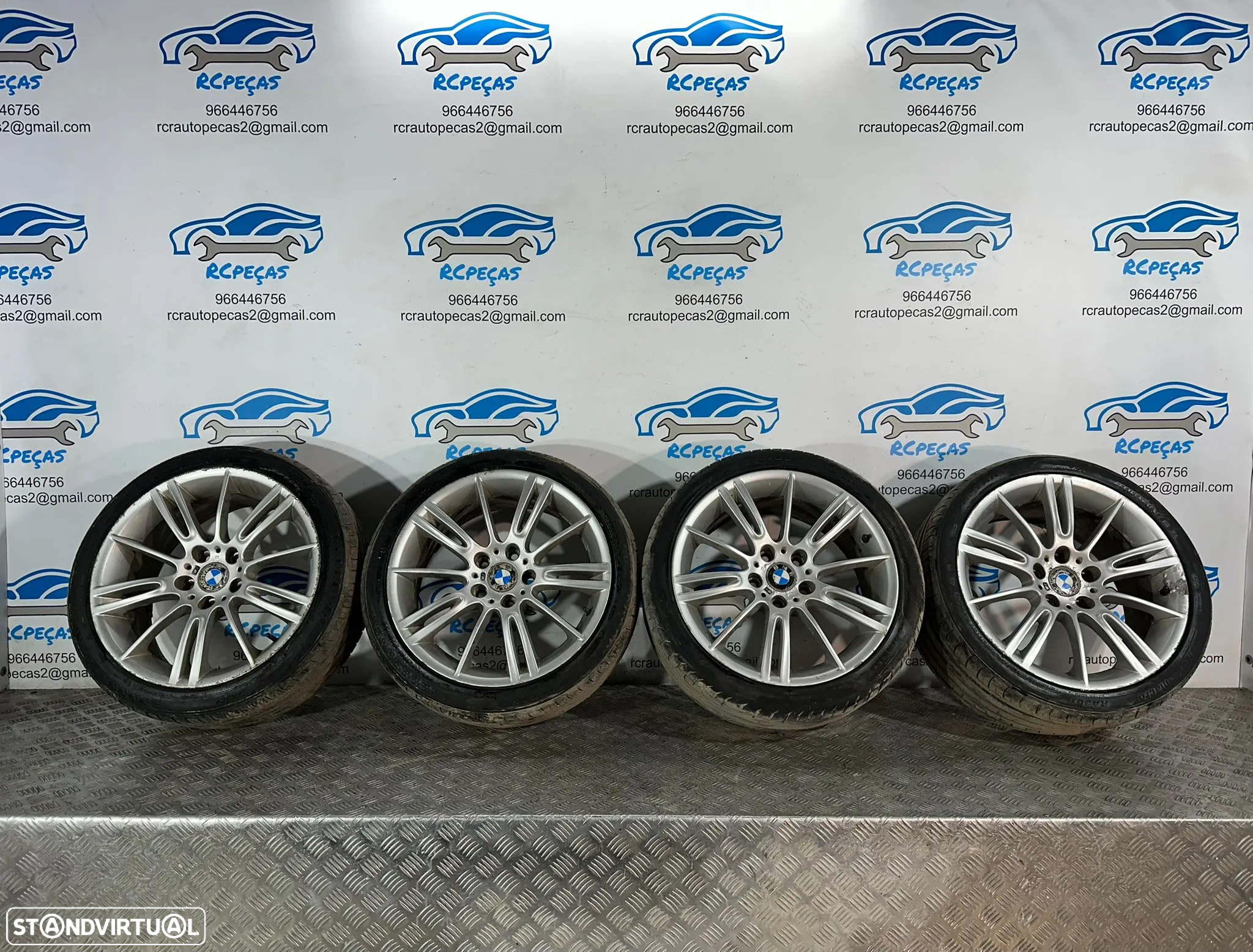 .Conjunto Jantes 18 Originais Pack M Style 193 BMW Serie 3 E90 Carro E91 Carrinha E92 Coupe E93 Cabrio 8J 8.5J ET34 ET37 5x120 - 2