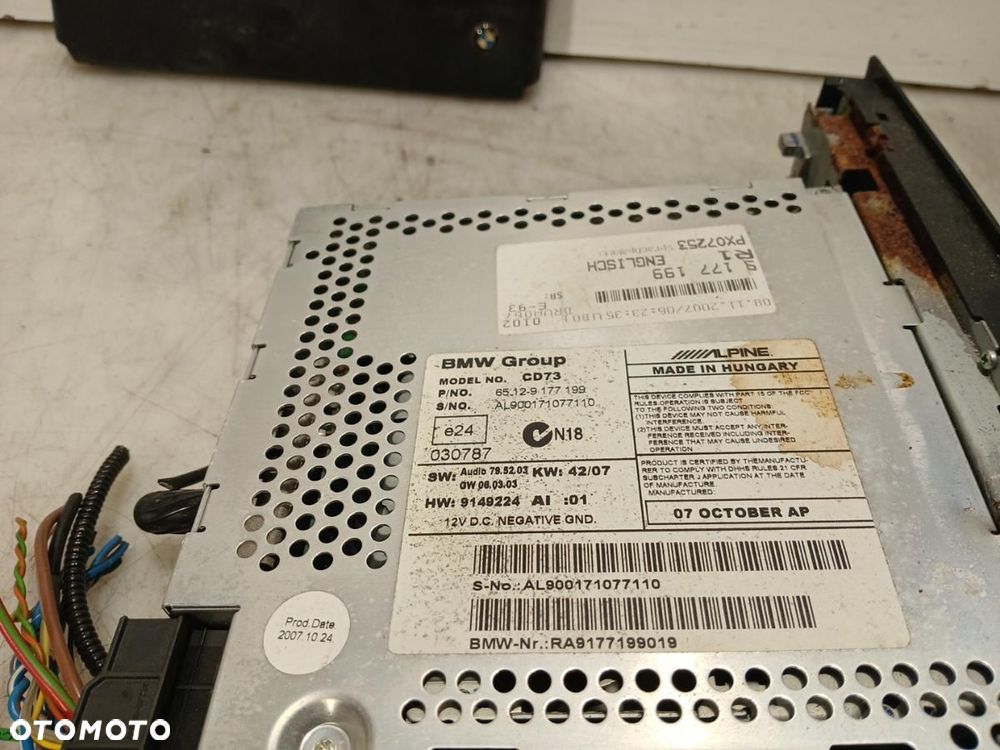 RADIO CD ORYGINALNE BMW 3 E90 E91 E93 E92 9177199 - 4