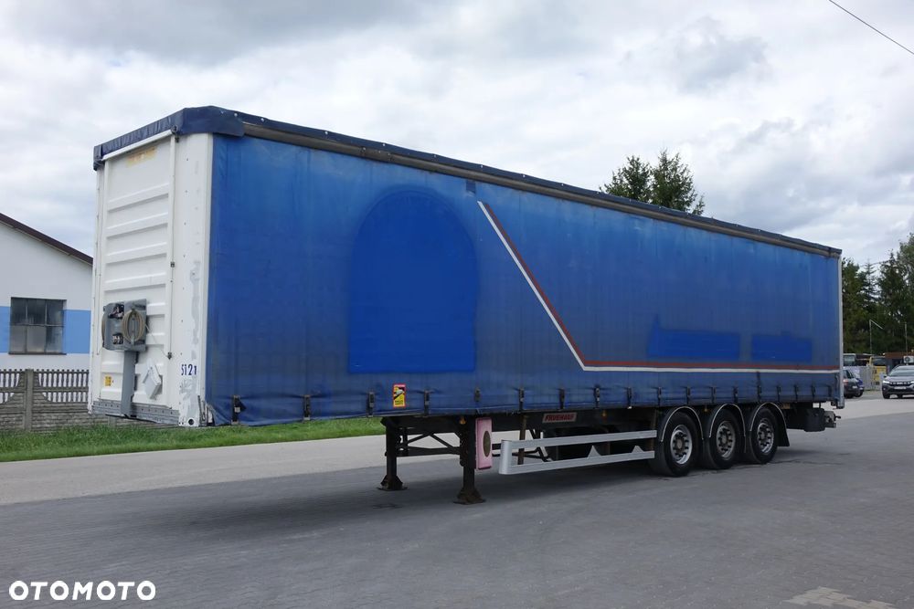 Fruehauf FIRANKA STANDARD / OSIE SAF / OCYNK / PODŁOGA SZYNA DESKA / KOSZ NA KOŁO ZAPASOWE