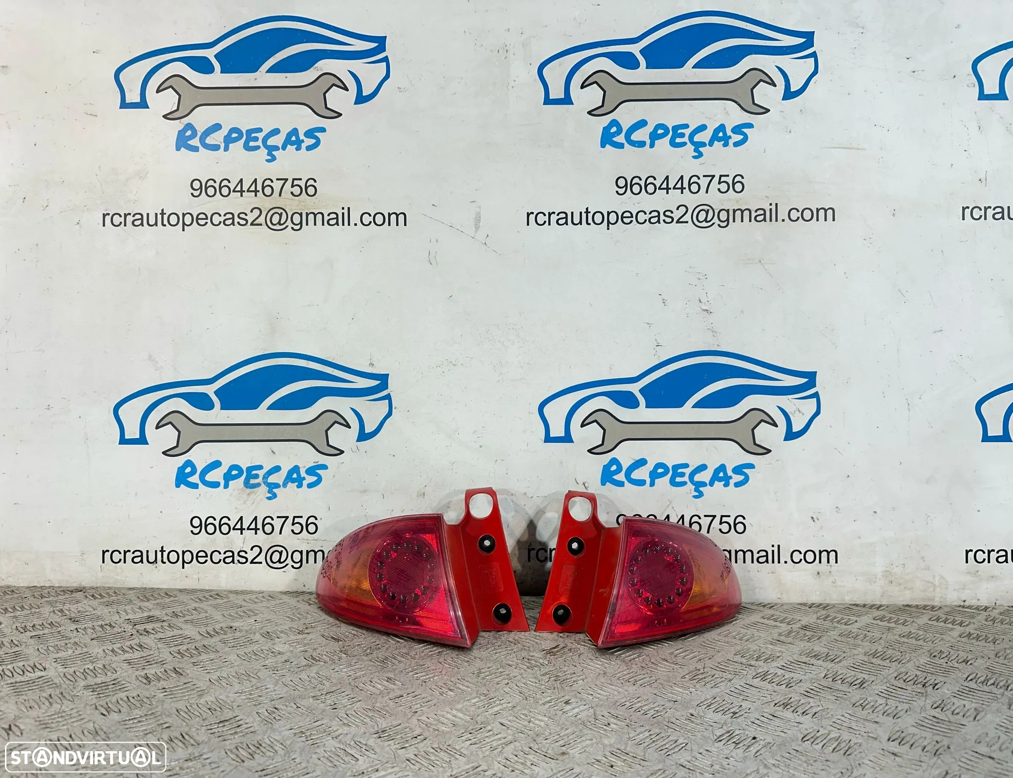 .Conjunto Farolins Tras Traseiro Direito Esquerdo Original Seat Leon 1P Mk2 1P0945095F 1P0945096F 2005 a 2012 - 4