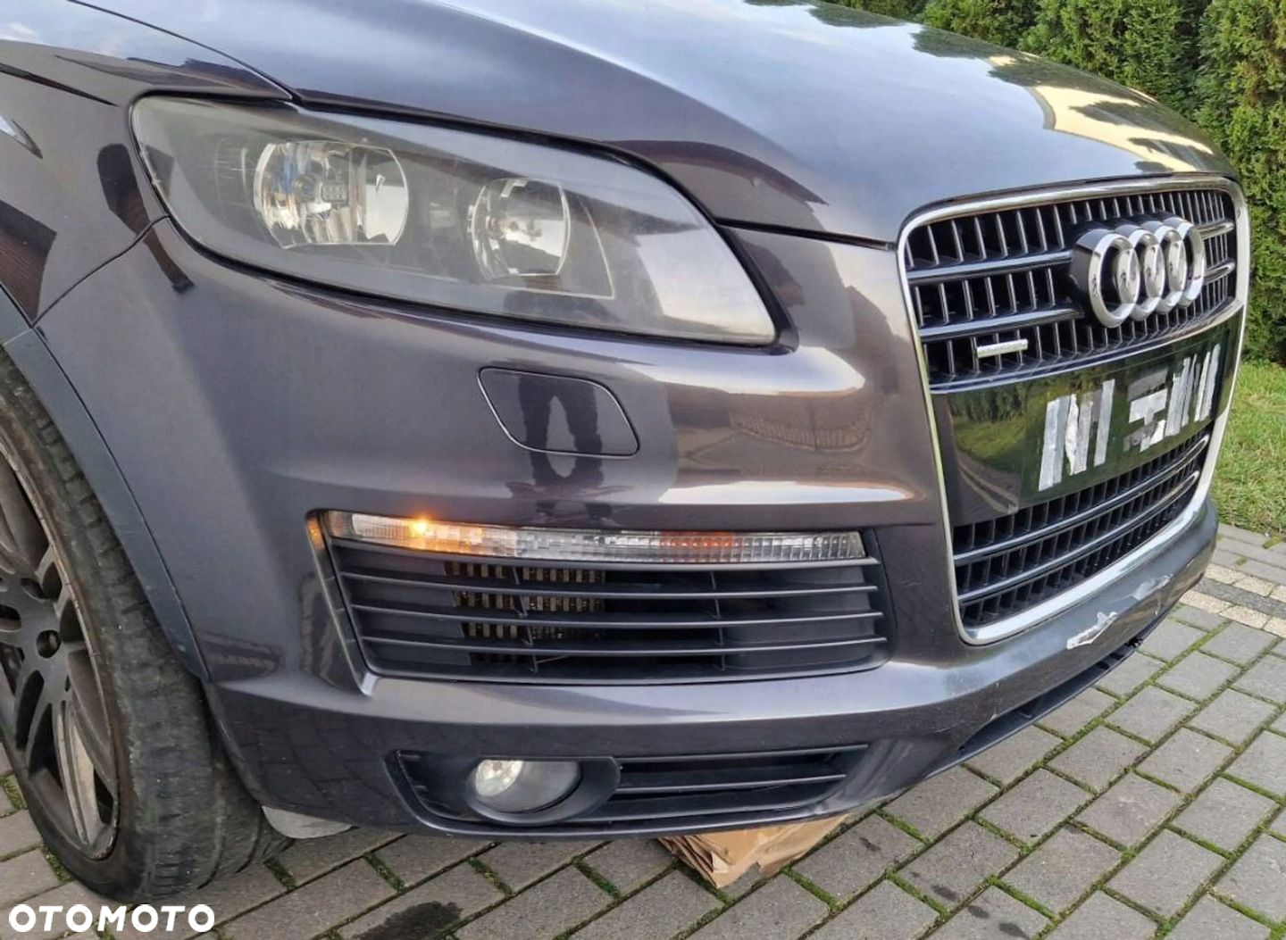 AUDI Q7 4L ZDERZAK PRZEDNI PRZÓD GRIL LZ7L SLINE S-LINE - 3