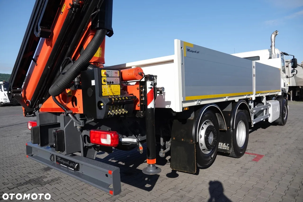 DAF CF 370 / 6x2 / SKRZYNIOWY - paka: 6,4 m / + HDS PALFINGER PK 18002 - max 6 000 kg / PILOT / EURO 6 / OŚ PODNOSZONA - 17