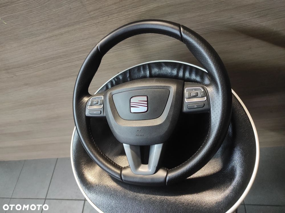 KIEROWNICA SKÓRZANA SKÓRA MULTIFUNKCJA AIR BAG SEAT LEON 2 LIFT ALTEA LIFT ALTEA XL LIFT TOLEDO 3 LIFT WYSYŁKA !!!! - 4