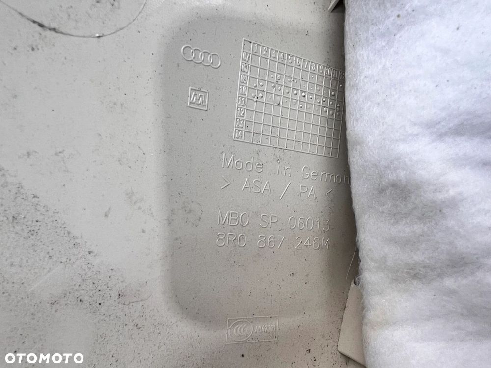 OSŁONA SŁUPKA PRAWY TYŁ AUDI Q5 8R0867246M Y22 BEŻ - 7