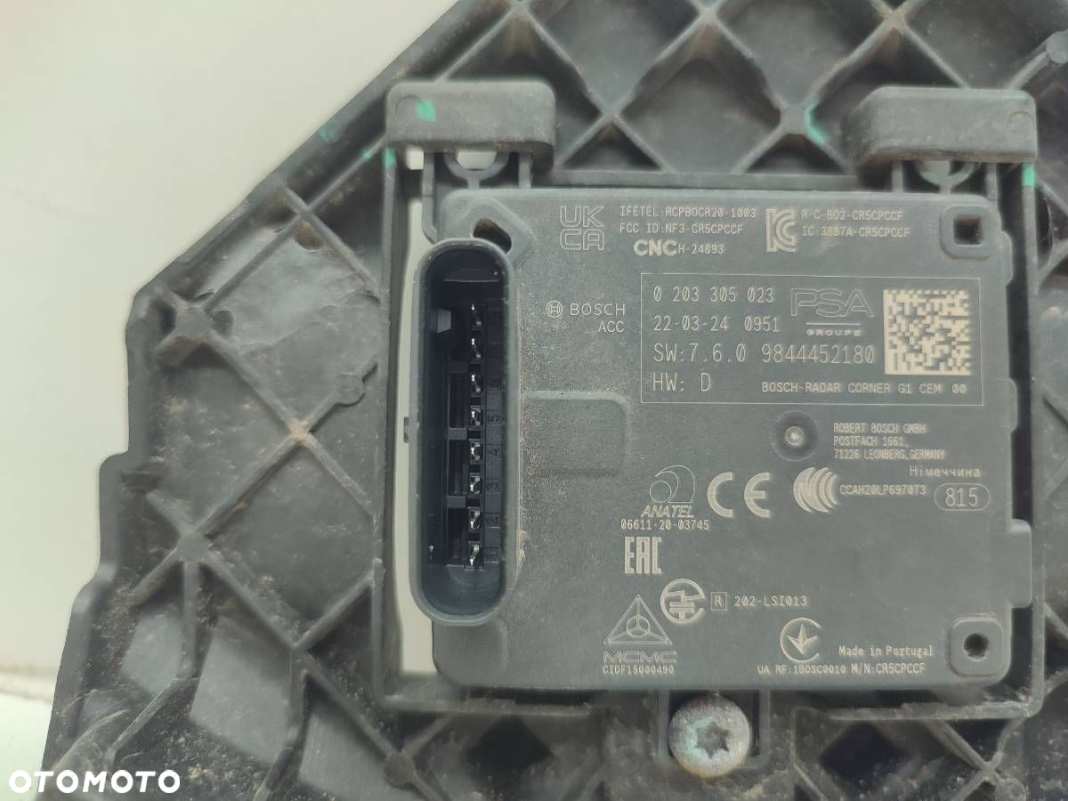 RADAR SENSOR DISTRONIC PRZÓD PRZEDNI CITROEN C5 X 9844384680 0203305555 - 4