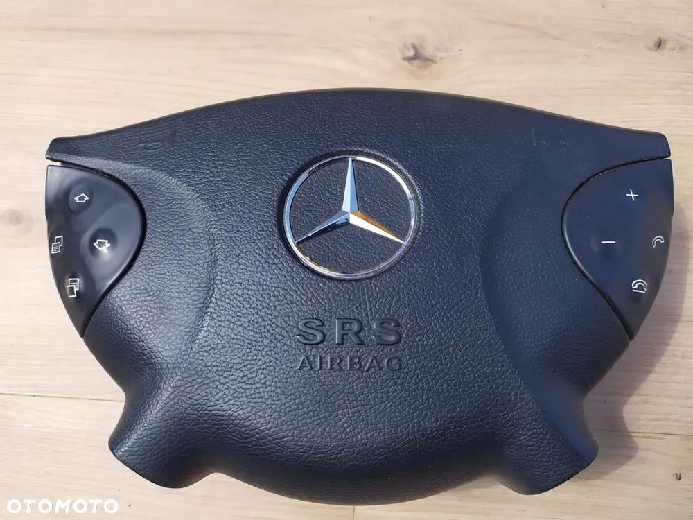MERCEDES W211 AIRBAG KIEROWNICY PODUSZKA KIEROWCY CZARNA - 1