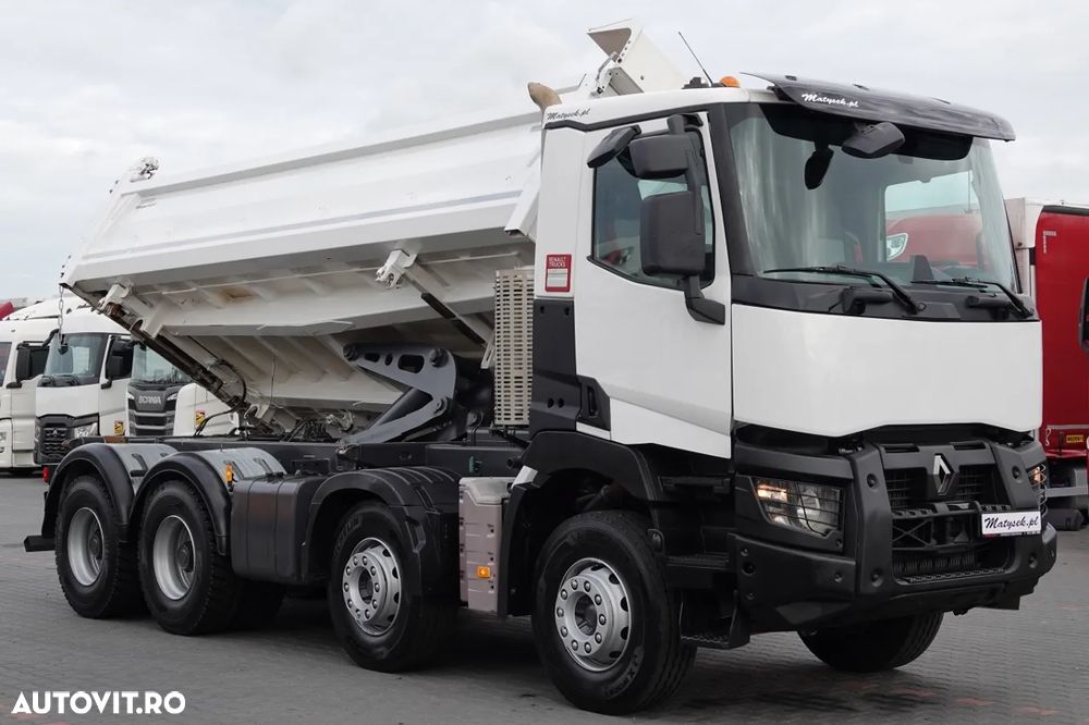 Renault C 460 / 8x4 / CAMION BASCULANTE / HIDROBOARD / BORDMATIC / EURO 6 / ANVELOPE 100% / IMPORTAT / DUPA CONTRACTUL DE SERVICE - 8