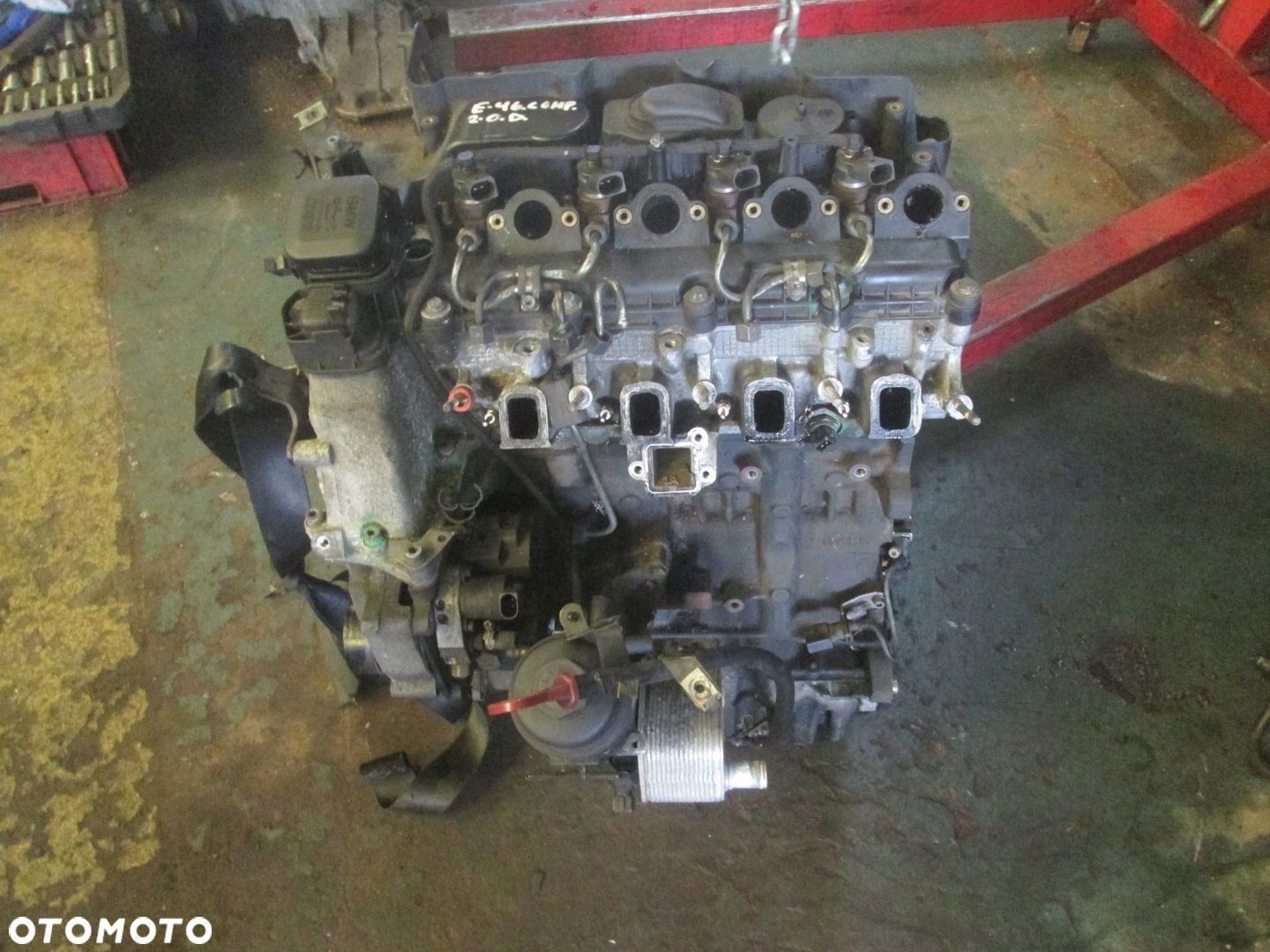 BMW E46 2.0D SŁUPEK SILNIKA KOMPLETNY 80505437 - 1