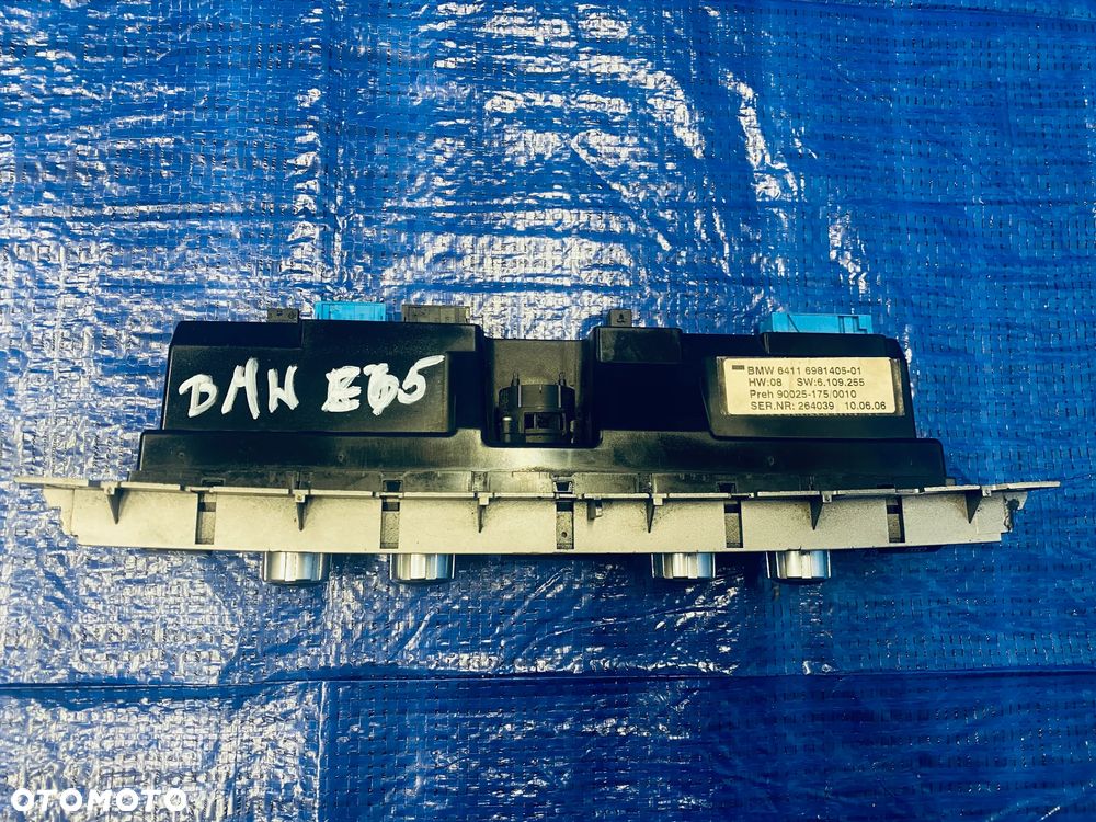 PANEL STEROWANIA KLIMATYZACJI NAWIEWU KOMPLET BMW E65 E66 LIFT LCI ; 6981405 64116981405 ORYGINAŁ - 4