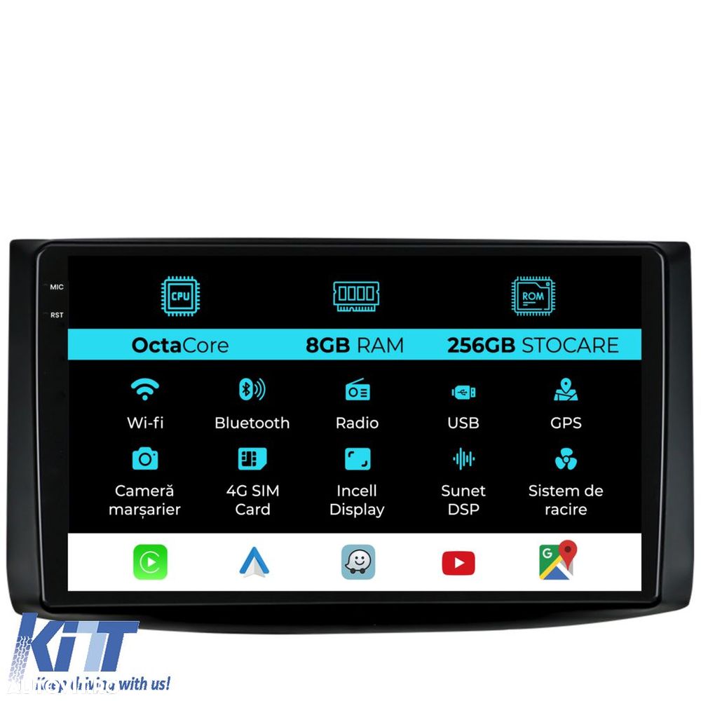 Navigatie Dedicata Chevrolet Aveo (2002-2011), 9Inch, 8Gb Ram, 256Gb S - 1