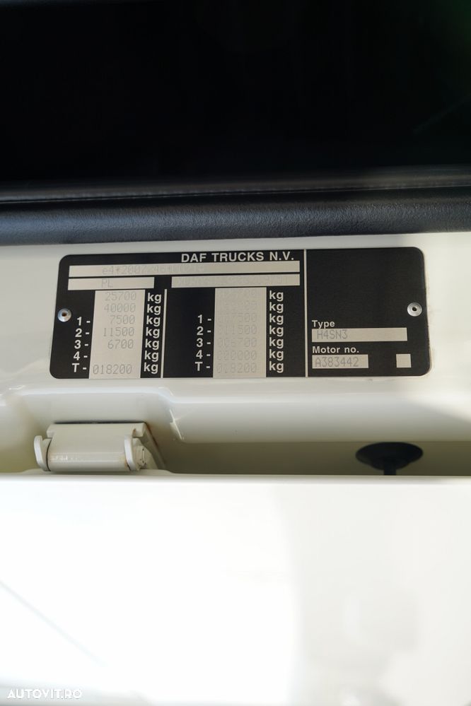 DAF XF 480 / SOLO  7,7 m/ CORTINĂ / 6X2 / PUNTE RIDICATĂ / - 38