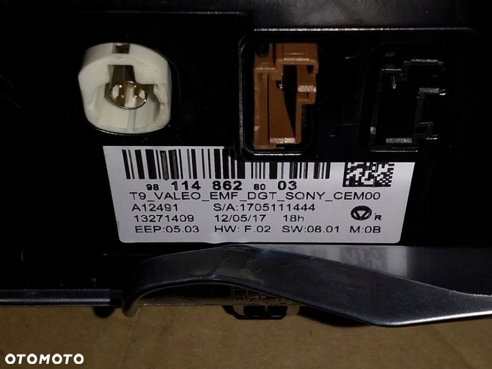 WYŚWIETLACZ NAWIGACJA PANel komplet peugeot 308 t9 - 5