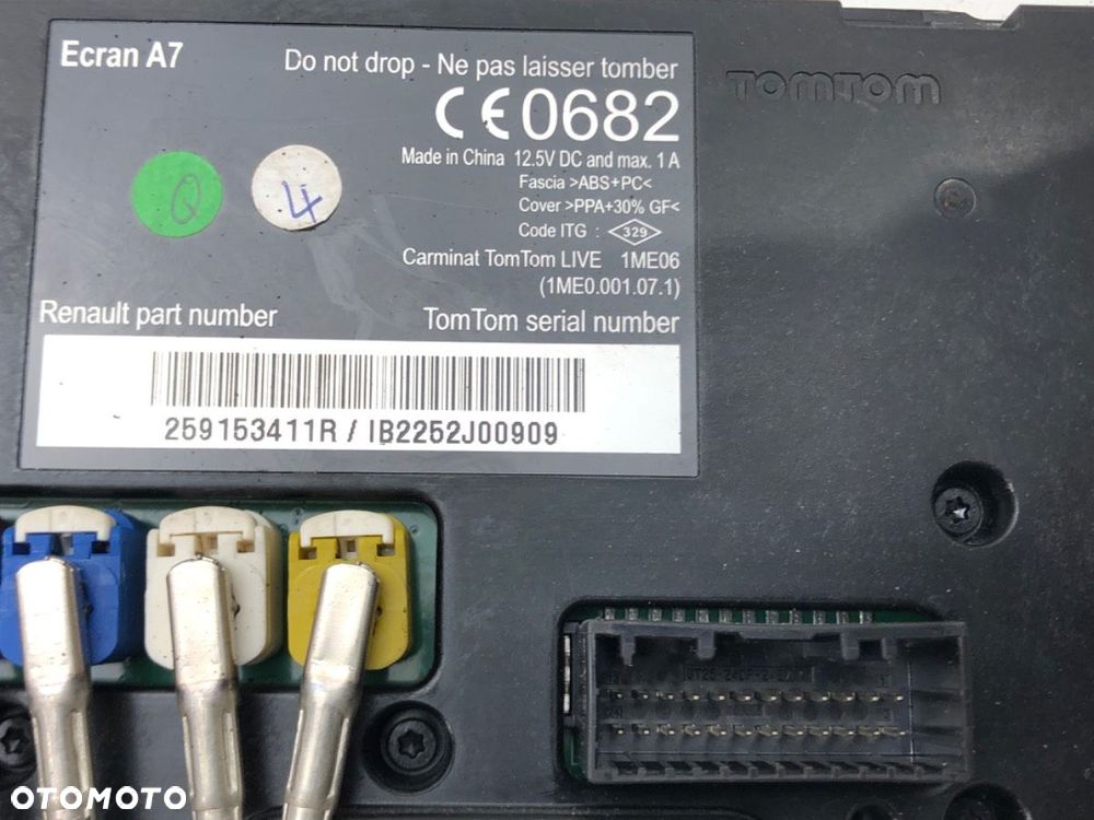 WYŚWIETLACZ - 86.00 PLN - RENAULT MEGANE III Grandtour (KZ0/1) 2008 - 2022 1.2 TCe (KZ2B, KZ11) 85 - 3