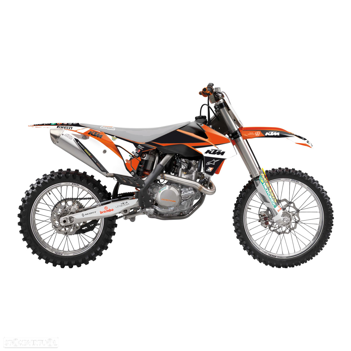 kit autocolantes blackbird kit ktm trophy 19 ktm exc / sx - 2