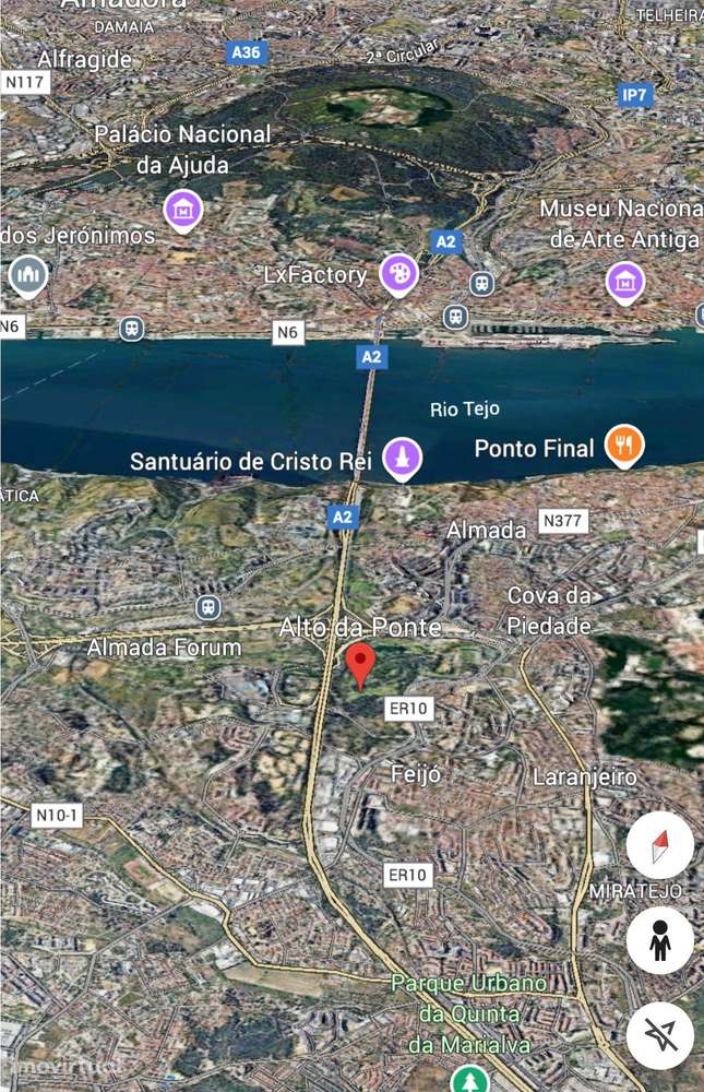 Terreno, 192 m², Laranjeiro e Feijó - Grande imagem: 3/4