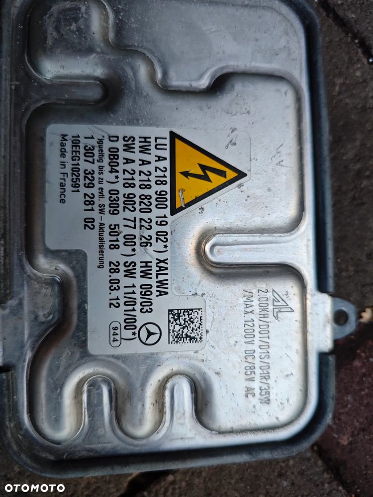 sterownik lamp przód xenon mercedes benz w 218 w212
