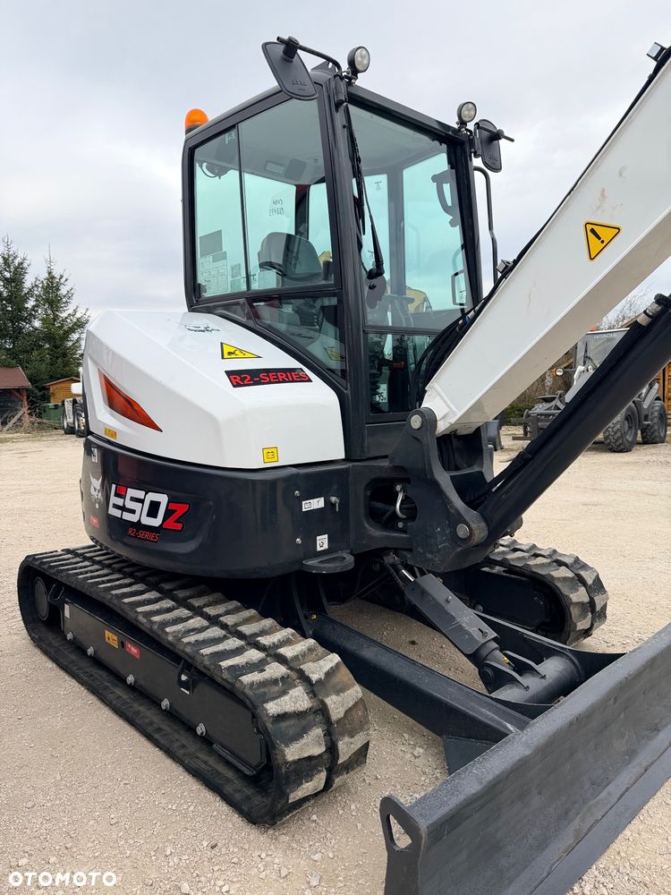 Bobcat Minikoparka Bobcat e50Z 5ton e55 e60 Cat 303.5 304  305 3xłyżki Ramię LOONG dodatkowe linie hydr wyjścia AUX1 + 2 przeciw waga MAX-dociążenie gąsienice 85% od nowości 1 właściciel z Niemiec Auto IDLEE po serwisie Widły wiertnica grabie i inne za dopłatą Szybkozłącze hydr Miller łyżka przedsiębierna Pług  Kubota Takeuchi Jcb - 6