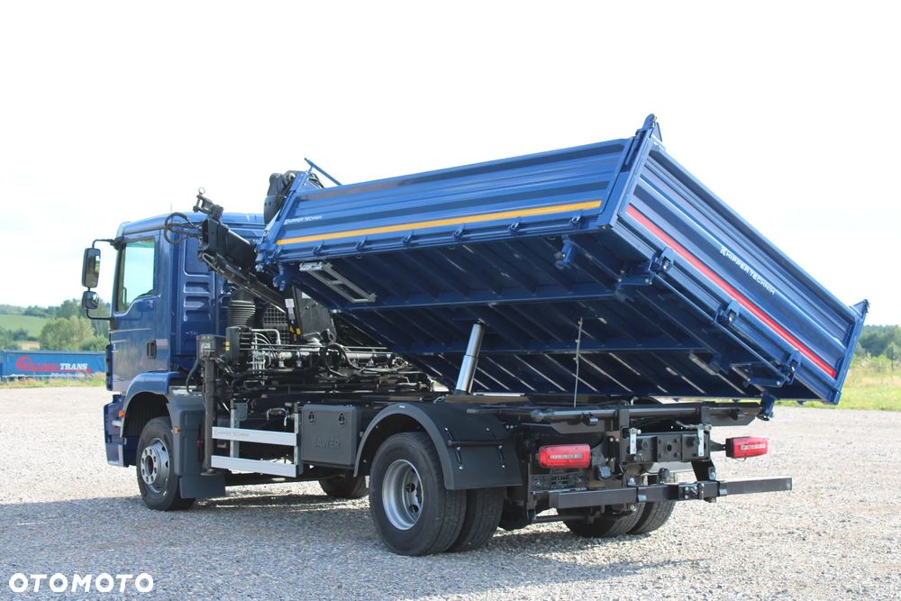 MAN TGM 15.290 Nowy 3-stronny WYWROT Żuraw HDS Hiab 099 BS-2 HiDuo Sterowanie radiowe 5,6 funkcja Kiper Wywrotka - 27