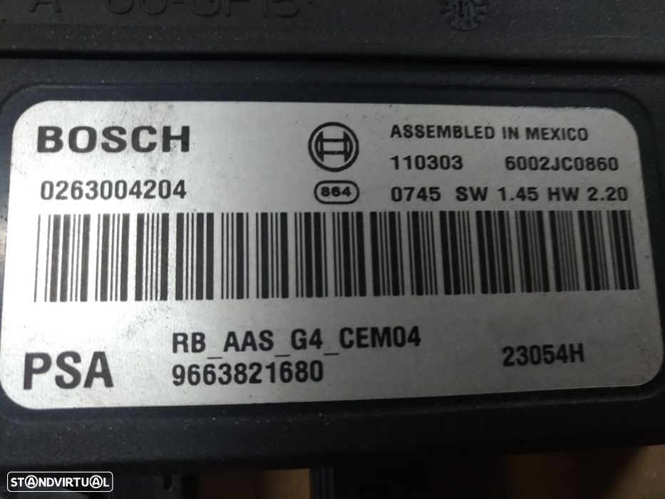 Modulo de Sensores estacionamento Peugeot Partner berlingo 07-2014 - 2