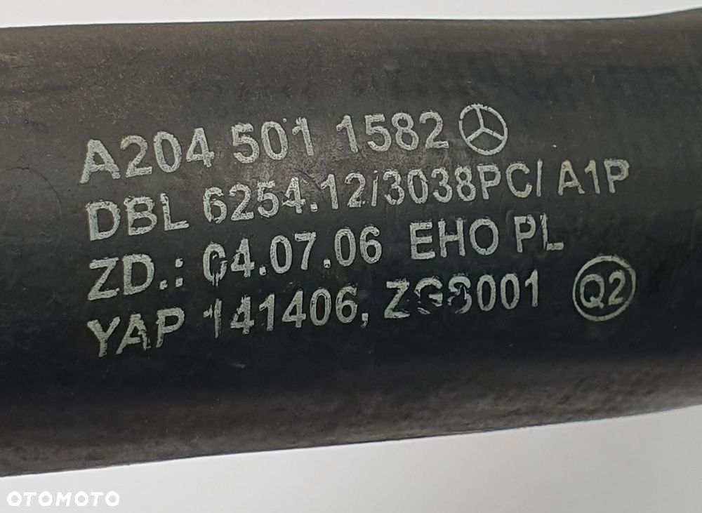 WĄŻ RURA PRZEWÓD WODY MERCEDES W207 2.2 CDI A2045011582 - 4