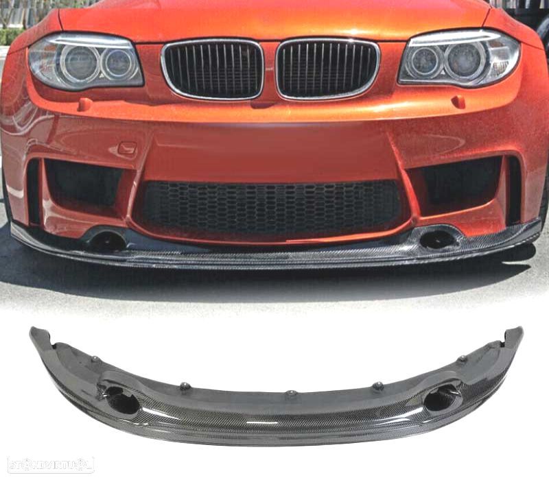 SPOILER LIP FRONTAL BMW E82 E88 1M 06-13 CARBONO - 1
